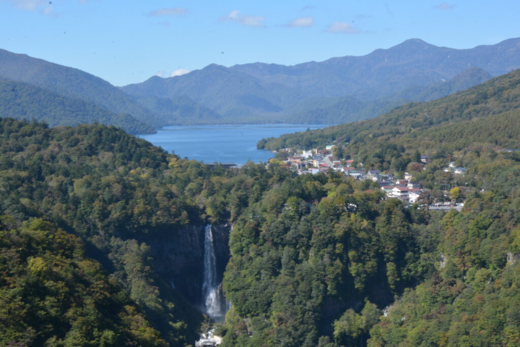 明智平からの華厳の滝